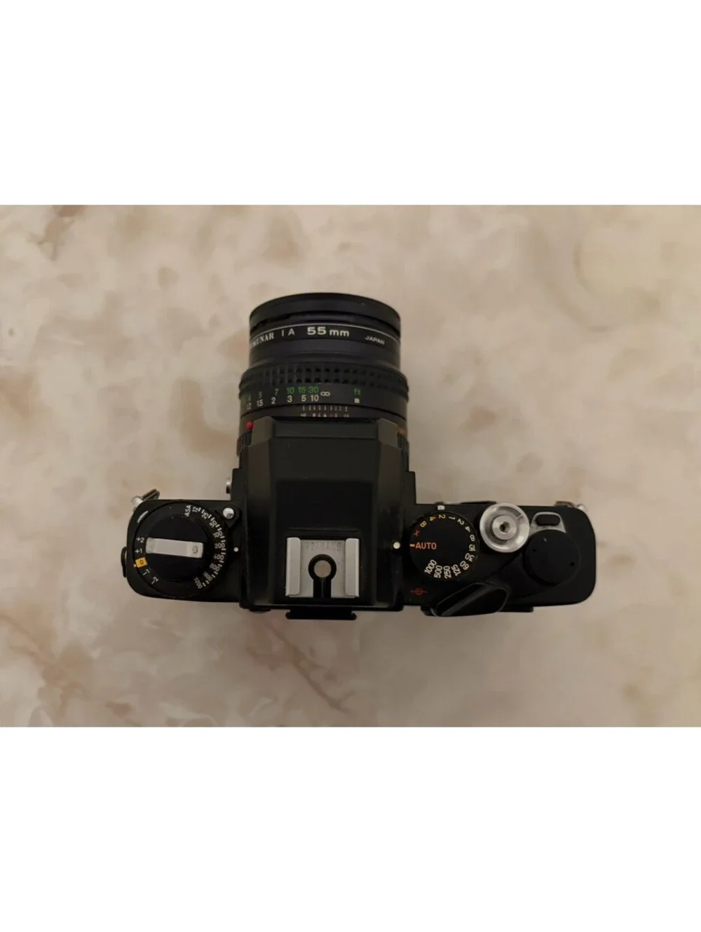 Vintage 1970s Minolta XE-7 35mm SLR Leica Design + 55mm Rokkor Lens & 200x Flash